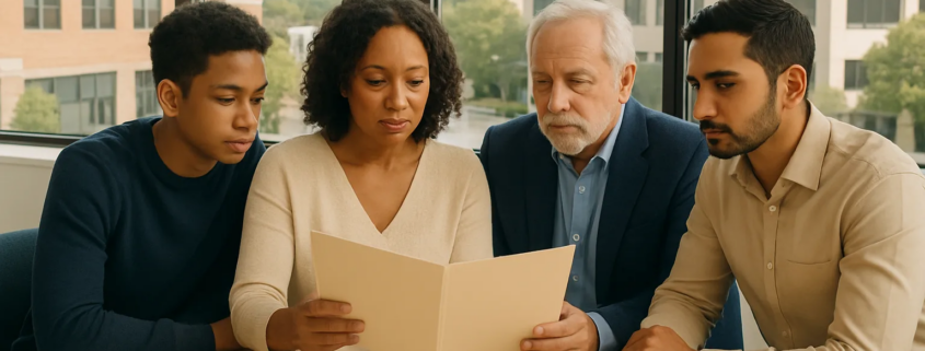Family reviewing immigrant business licensing requirements in Westchester County